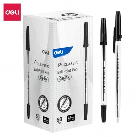 Stylo bille Deli-EQ6-BK