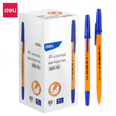 Stylo bille Deli-EQ6S-BL