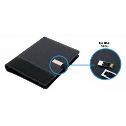 Agenda Maroc 2026 - 3005-32 – Power Bank 2Powers (Avec & Sans Fil) + Clé USB 32GB + Mécanisme  | Maroc