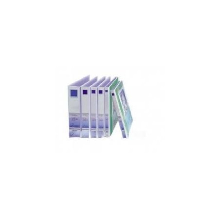 Lot de 5 Classeurs PVC Kinary 4 anneaux avec pochette Dos: 6 cm