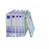 Lot de 5 Classeurs PVC Kinary 4 anneaux avec pochette Dos: 6 cm