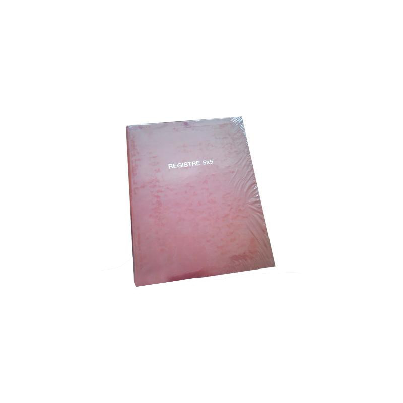 Registre 5x5 mm Simili cuir 3 mains 1/4 raisin 70g A5
