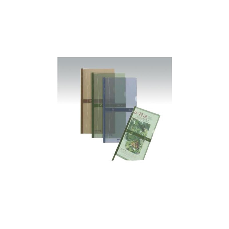 Lot de 3 Chemises à baguette coulissante en polypro Atlas format A4