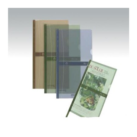 Lot de 3 Chemises à baguette coulissante en polypro Atlas format A4