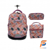 Cartable Scolaire Maroc Meilleure Qualité Trolley Flamenco Rosa 3 Pièces Algo 17
