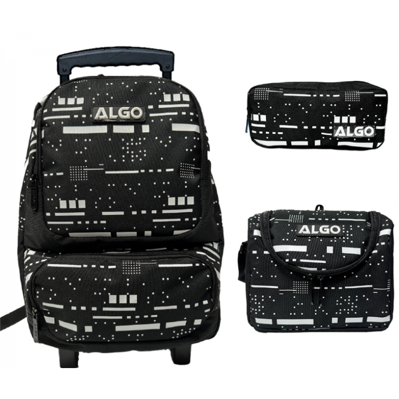 Cartable Scolaire Meilleure Qualité Trolley Tetris 3 Pièces Algo 16