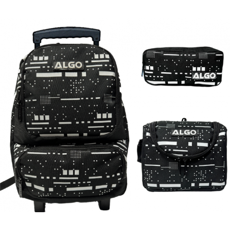 Cartable Scolaire Meilleure Qualité Trolley Tetris 3 Pièces Algo 16