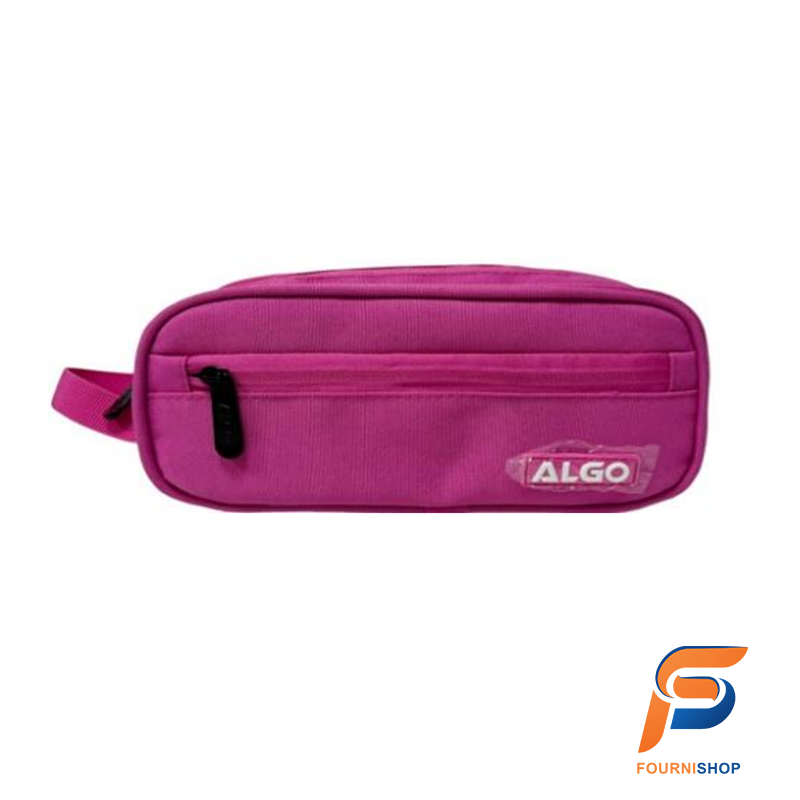 Trousse scolaire au Maroc de meilleure qualité : Trousse Inbox 3 compartiments Pink Algo