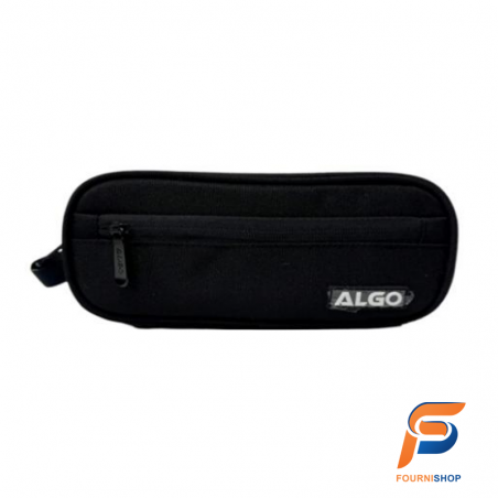 Trousse scolaire au Maroc de meilleure qualité : Trousse Inbox 3 compartiments Black Algo
