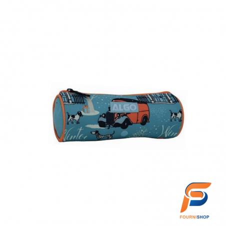 Trousse scolaire au Maroc de meilleure qualité : Trousse cylindrique 1 compartiment Winter