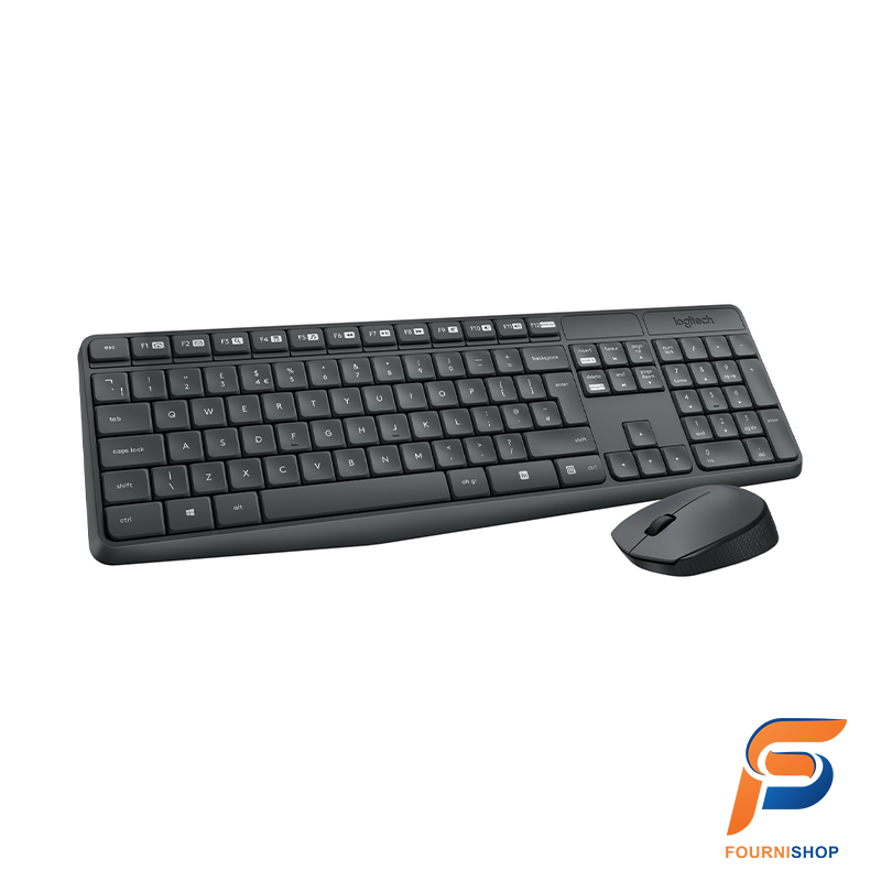 Clavier et Souris Sans Fil Logitech MK235 AZERTY Français : Confort et Praticité pour une Utilisation Quotidienne