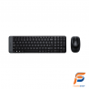 Clavier et Souris Sans Fil Logitech MK220 AZERTY (920-008318) : Confort et Simplicité pour un Espace de Travail Organisé
