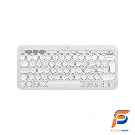 Clavier sans fil Logitech Pebble Keys 2 K380s - Français (AZERTY) Blanc