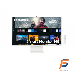 SAMSUNG moniteur flat 32 SMART ULTRA HD 4k 3840  2160 serie 8 Blanc avec camera intgeré 12M