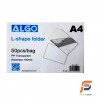 PACK DE 50 CHEMISES COIN L-SHAPE A4 180 mic ALGO