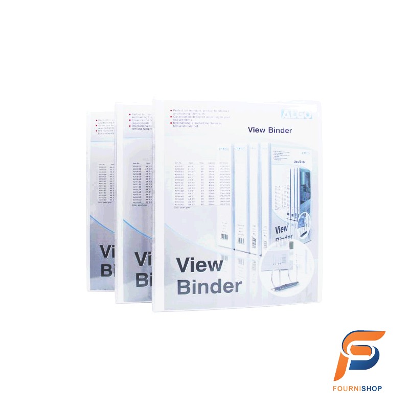 Classeur A4 PVC Personnalisable 4 Anneaux Blanc Dos 8 cm ALGO – Solide, Pratique et Idéal pour le Classement | Maroc