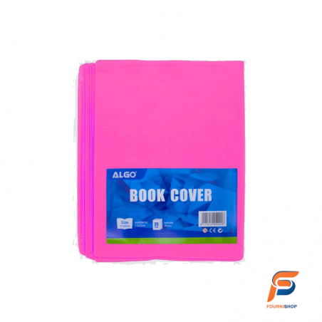 Protège-cahier A5 rose algo