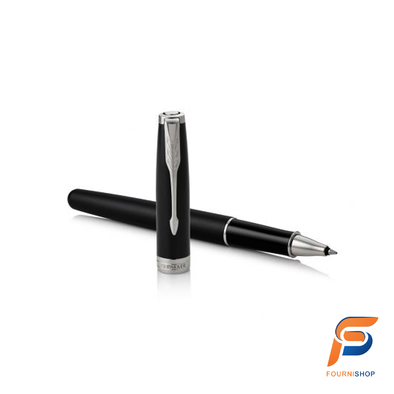 Stylo Roller Premium ESSENTIEL Sonnet Noir Mat CT-Fin