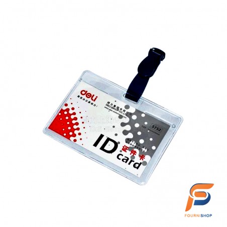 PORTE BADGE A/PINCE DELI