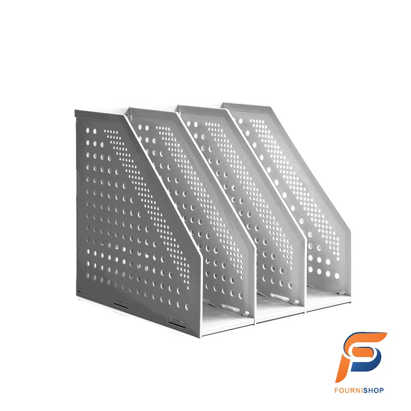 PORTE REVUES  4COMP GRIS