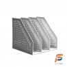 PORTE REVUES  4COMP GRIS