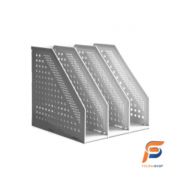 PORTE REVUES  3COMP GRIS