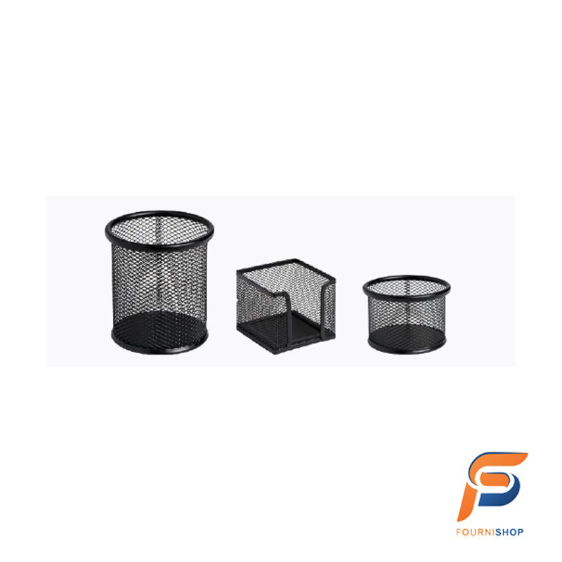 ENSEMBLE DE BUREAU CROWN NOIR