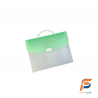VALISETTE EN PLASTIQUE 4.5 CM AVEC FERMOIR VERT