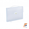 VALISETTE EN PLASTIQUE 4.5 CM AVEC FERMOIR BLANC