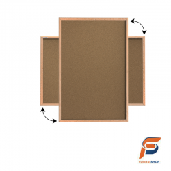 Tableau en Liège 40×60 cm Cadre Bois - Babillard d’Affichage Compact Bureau & Maison | Maroc
