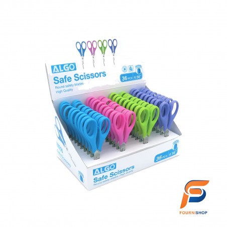 Ciseaux scolaire Safe Coulours mix algo