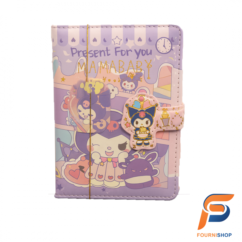 Carnet Violet Kuromi avec Élastique –  Original et Pratique | Maroc