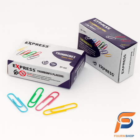 Trombones Plastifiés XO-397 – 50 mm -Colorés, Solides et Antidérapants | Maroc