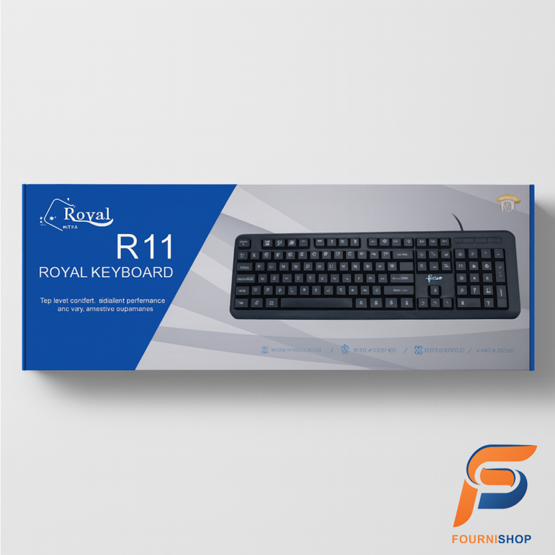 Clavier Filaire R11 ROYAL – Réactif, Solide et Confortable | Maroc