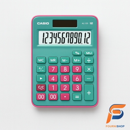 Calculatrice de Bureau Casio MX-12B – Grand Écran, Fonctions de Base et Design Compact | Maroc