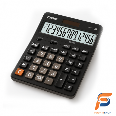 Calculatrice de Bureau Casio GX-16B – Grand Écran 16 Chiffres, Double Alimentation et Fonctions Avancées| Maroc