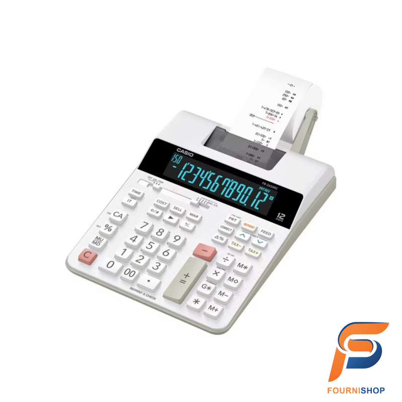 Calculatrice Imprimante Casio FR-2650RC – 12 Chiffres, Impression Rapide et Fonctions Financières avec|Maroc