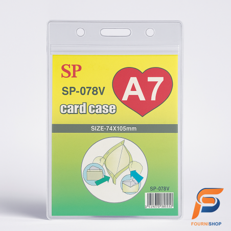 Badge A7 Format 74×105 mm STRONG PACK – Transparent, Résistant et Polyvalent |Maroc
