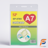 Badge A7 Format 74×105 mm STRONG PACK – Transparent, Résistant et Polyvalent |Maroc