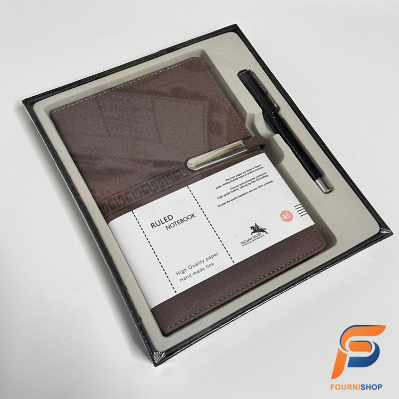 Carnet Ligné + Stylo -Marque :Trojan Story - Ensemble Élégant & Pratique | Maroc