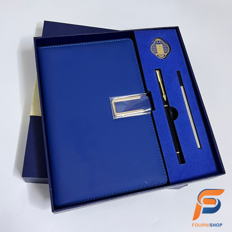 Coffret Cadeau d’Affaires Bleu - Ensemble Professionnel Élégant |  Maroc