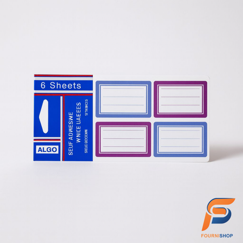 Pack de 24 Étiquettes Simples ALGO - Organisation Facile & Polyvalente | Maroc
