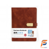 Notebook A5 en Simili-Cuir Marron – FS38 - Carnet Élégant, Durable & Professionnel | Maroc