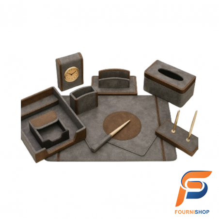 Ensemble de Bureau en Cuir - Set Professionnel Élégant & Haut de Gamme | Maroc