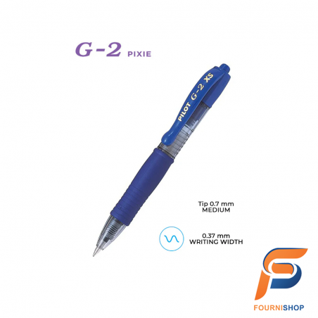 Stylo G-2 Pixie Gel – Bleu | Rollerball Pointe Medium - BL-G2-7-XS-L | Maroc
