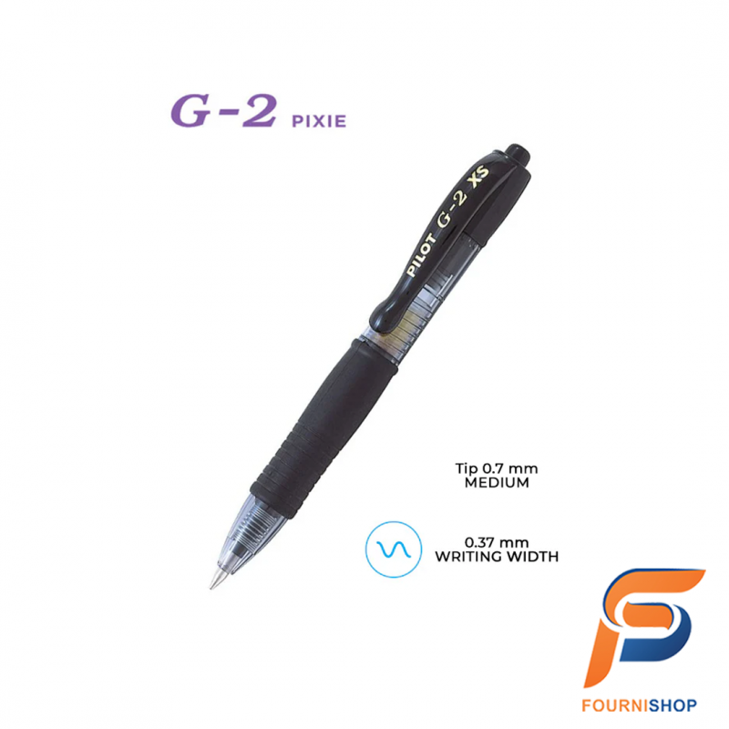 Stylo G-2 Pixie Gel – Noir | Rollerball Pointe Medium - BL-G2-7-XS-B |Maroc