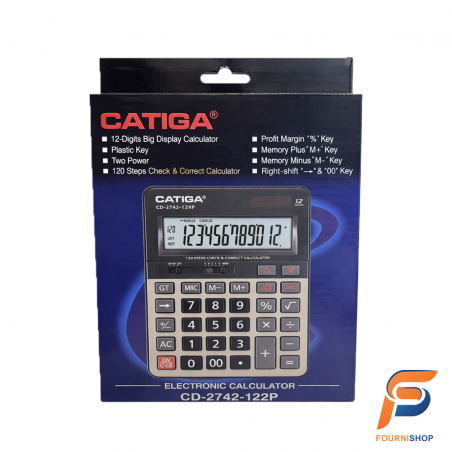 Calculatrice Électronique CATIGA 2742 | Performante & Facile d’Utilisation | Maroc