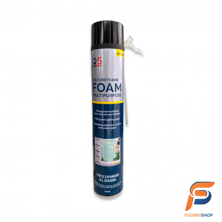 Mousse Polyuréthane Quantum 750 ml – Q5 | Isolation, Calfeutrage & Fixation |Maroc