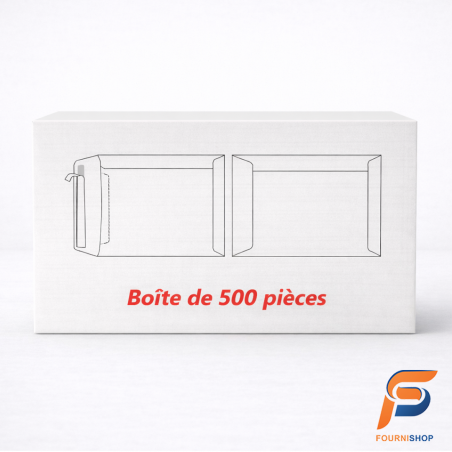 Pochettes B5-W 175×250 mm – Blanc 90 g | Auto-Adhésives & Qualité Professionnelle | Maroc