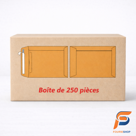 Pochettes C4-K 229×324 mm – Kraft 90 g | Auto-Adhésives & Écologiques | Maroc